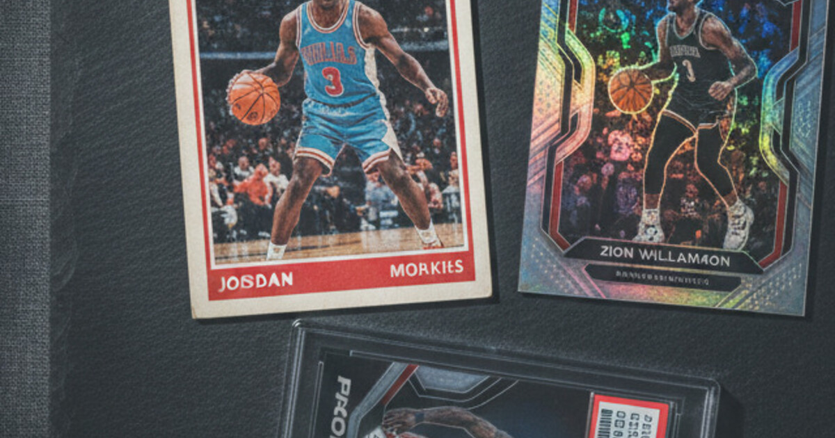 Most valuable basketball cards including Jordan 1986 Fleer RC and Prizm rookie cards in protective cases