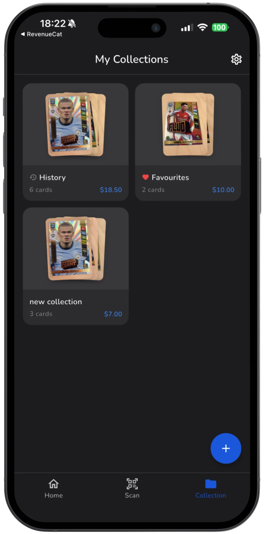 Organize It All — Stakks sports card scanner app screenshot
